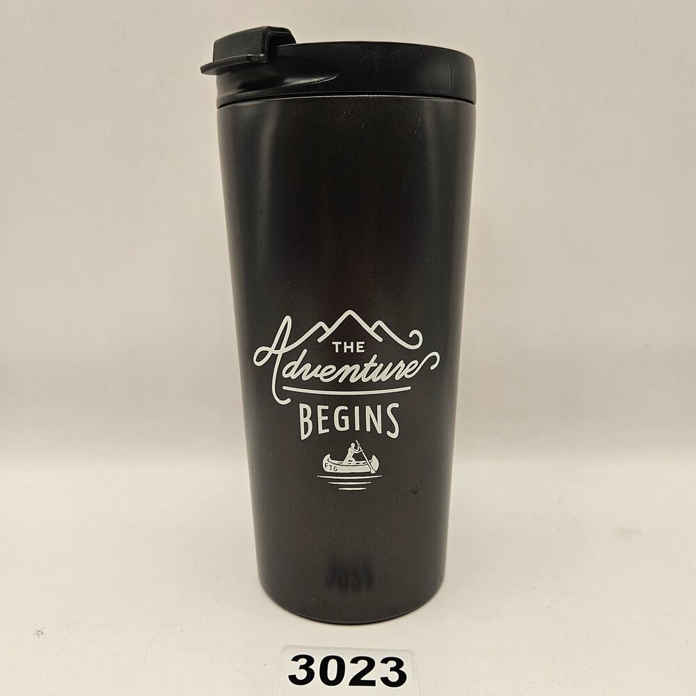 GENTLEMEN'S HARDWARE TRAVEL COFFEE PRESS PLATINUM COLOR 11oz MATTE BLACK